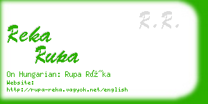 reka rupa business card